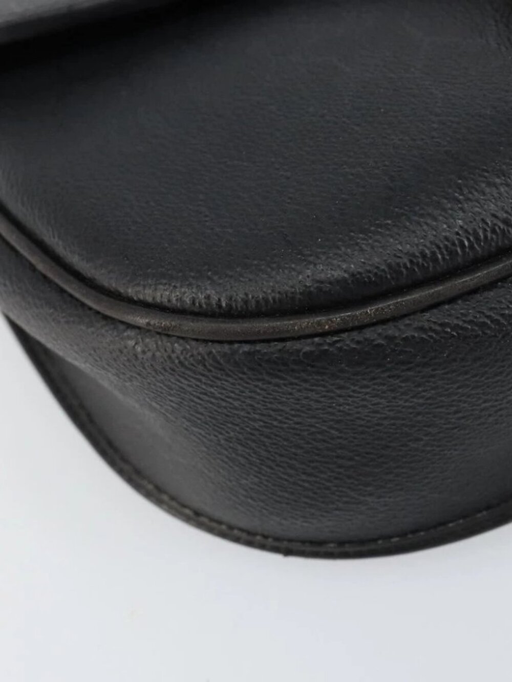 Christian Dior Honeycomb Canvas Shoulder Bag PVC Black Gold - Picture 11 of 16
